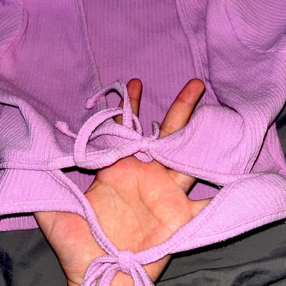 purple crop top - Picture 2 of 2